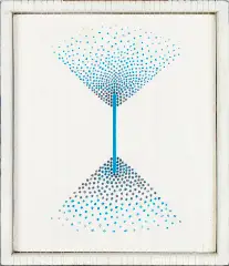 Danuta Lewandowska, Nr 52, 1975, akryl, żyłka, deska