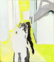 Wnętrze by Teresa Pągowska, 1970, olej, płótno, sold Dec 2024