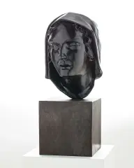 Stanisław Rzecki, Magdalena, ok. 1930, brąz, podstawa drewniana