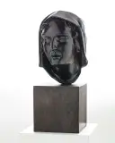 Stanisław Rzecki, Magdalena, ok. 1930, brąz, podstawa drewniana