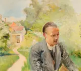 Jacek Malczewski, Portret syna Rafała, 1925, olej, płótno