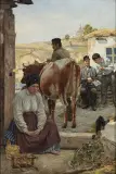 Antoni Jezierski, Ostatnia chudoba, 1892, olej, płótno
