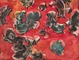 Alfred Lenica, Bez tytułu, 1967, technika mieszana, papier