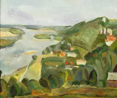 Tomasz Tatarczyk, Kazimierz nad Wisłą, 1974, olej, płótno