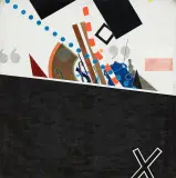 Obraz z dnia 3.01.1980 by Włodzimierz Jan Zakrzewski, 1980, olej, ołówek i kredka na płótnie, sold Jun 2025