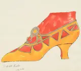 Andy Warhol, To Greta Garbo, lata 50. XX w., kolaż, akwarela, tusz, papier