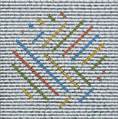 Grzegorz Mroczkowski, Kompozycja XXV/22, 2022, tempera żółtkowa, płótno