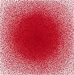 Piotr Uklański, Untitled (Bloody Sun), 2008, tusz, płótno