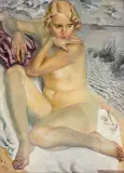 Ludomir Sleńdziński, Nad jeziorem, 1934, olej, deska