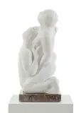 Ryszard Piotrowski, Dotyk, 2005, marmur karraryjski, podstawa kamienna