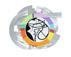 Edwin (Ed) Mieczkowski, Cecily (The snake killer) I, 1998, akryl, drewno, szczotkowane aluminium