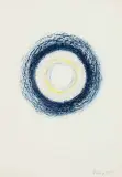 Wojciech Fangor, Koło niebieskie, 1975, pastel, papier