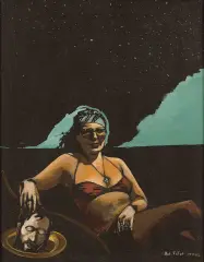 Antoni Fałat, Judyta i Holofernes, 1982, olej, płótno