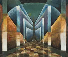 Konstanty Gorbatowski, Perspektywy, 1973, olej, płótno