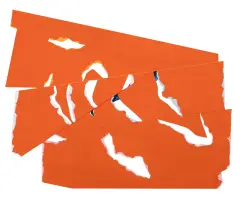Jan Berdyszak, Reszty po... B, 2010, akryl, papier
