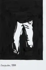 Wilhelm Sasnal, Doorpusher 1984, 2002, tusz, papier