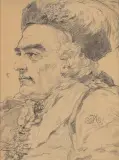 Jan Matejko, Król Stanisław August, 1892, ołówek, papier
