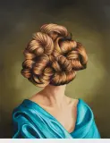 Ewa Juszkiewicz, Ginger Locks, 2021, wydruk pigmentowy, papier bawełniany