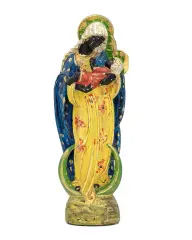 Kora, Madonna z Dzieciątkiem, 1994, gips, akryl