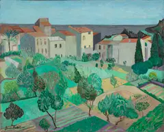 Józef Hecht, Paysage du Midi (Pejzaż z Południa), ok. 1921, olej, płótno