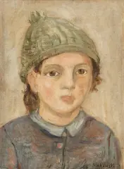 Tadeusz Makowski, Portret chłopca, olej, płótno