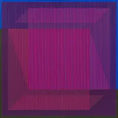 Metaphor Five - 5 by Julian Stanczak, 1983, akryl, płótno, sold Dec 2025