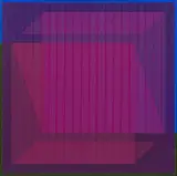 Julian Stanczak, Metaphor Five - 5, 1983, akryl, płótno