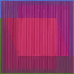 Metaphor Five - 4 by Julian Stanczak, 1983, akryl, płótno, sold Dec 2025
