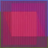 Julian Stanczak, Metaphor Five - 4, 1983, akryl, płótno