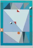 Jerzy Nowosielski, Kompozycja abstrakcyjna, 1997, serigrafia barwna, papier