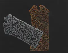 Jan Dobkowski, Uniwersum LXXX, 1997, akwarela, papier
