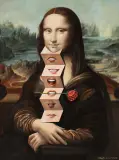 Rafał Olbiński, The attempt of icon, 2025, olej, akryl, płótno
