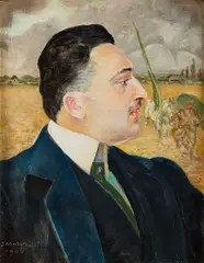 Jacek Malczewski, Portret hrabiego Jana Szembeka, 1906, olej, tektura