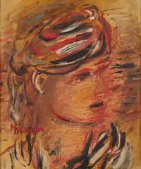 Portret kobiety by Zygmunt Menkes, ok. 1930, olej, płótno, sold Mar 2026