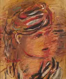 Zygmunt Menkes, Portret kobiety, ok. 1930, olej, płótno