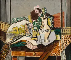 Henryk Hayden, Martwa natura z karafką, 1920, olej, płótno