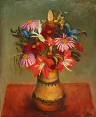 Henryk Hayden, Martwa natura z kwiatami, ok. 1930, olej, płótno