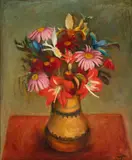 Henryk Hayden, Martwa natura z kwiatami, ok. 1930, olej, płótno