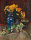 Włodzimierz Terlikowski, Martwa natura z kwiatami, 1914, olej, płótno