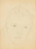 Władysław Strzemiński, Portret chłopca, 1949, ołówek, papier
