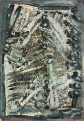 Bronisław Kierzkowski, Bez tytułu, 1960, gwasz, papier