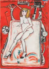 Eugeniusz Markowski, Ragazza, 1998, olej, płótno