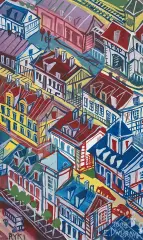 Edward Dwurnik, Ryki, 2009, gwasz, akwarela, papier