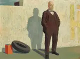 Jeffrey Smart, At the Garage (1959)