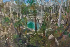 The Jade Pool, Carnarvon 2008 by William Robinson, 2008, oil on canvas, sold May 2017
