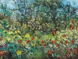 John Perceval, Neil Douglas' Garden 1958, 1958, oil on canvas on composition board