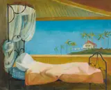 Donald Friend, The Verandah Bed (1954), 1954, oil on canvas