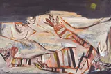 Jon Molvig, Centralian Nocturne 1959, 1959, oil and wax on board