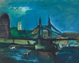 Fred Williams, The Thames, London (1953), 1953, gouache on board