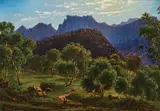 Eugene von Guerard, View in Rose's Gap, Northern Grampians, West Victoria 1870